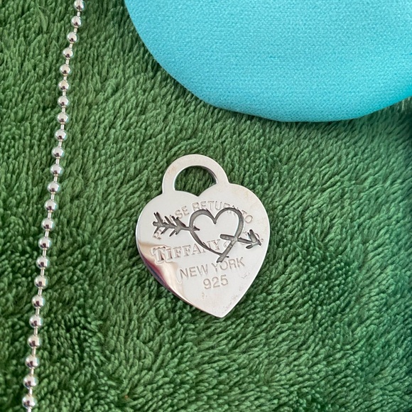 NWOT Tiffany & Co Mixed Bead Adjustable 28" - 30" Necklace & Heart Pendant 925 - Picture 3 of 12